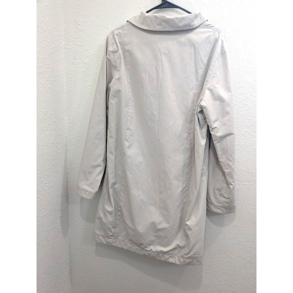 Vintage VGC Cabela's Woman Trench Coat Raincoat Tan Mod Lining Size M REG Y2K - Picture 3 of 3